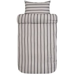Beddengoed voor tweepersoons dekbed - 100% extra fijn katoen 200x220 cm set Høie Odin zwart