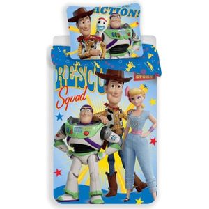 Toy Story - Beddenset - Blauw - 100x140 cm - 100% Katoen - Keerbaar Design