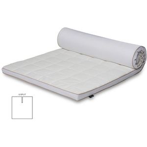 U-Split topmatras - 180x200 cm 5 cm hoog - NASA Memory foam - Ergonomisch topmatras - Borg Living