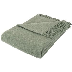 Nordstrand Home - Wollen Plaid - Lichtgroen - 130x200 cm - 100% Nieuwe Zuivere Wol