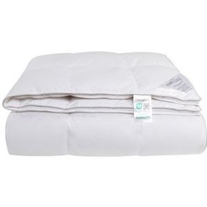 Luxe dubbele dekbed 200x220 cm - 100% katoensatijn ganzendons dekbed - Vierseizoenen dekbed - Nordstrand Home ganzendons dekbed