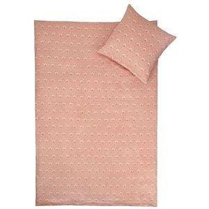 Beddengoed voor baby's 70x100 cm - Zomerroze - 100% Katoen satijn - By Night beddengoedset