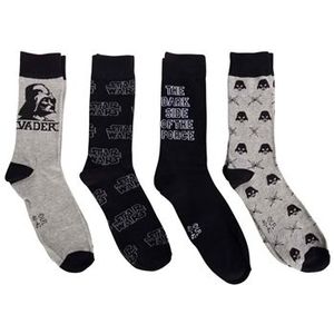 Herensokken 4 paar in maat 40-42 met Star Wars