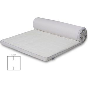 Latex H-split topmatras - 180x200 cm - 5 cm hoog - Latex & natuurlatex - Zen sleep topmatras voor hoogslaper
