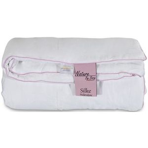 Tweepersoons dekbed 200x220 cm - Zijden all-season dekbed met bamboe hoes - Bamboe dekbed met zijden vulling - Nature By Borg