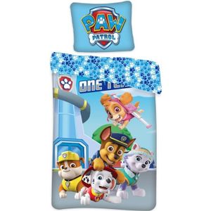 Paw Patrol beddengoed 140x200 cm - Glow in the dark beddengoed - 100% katoen