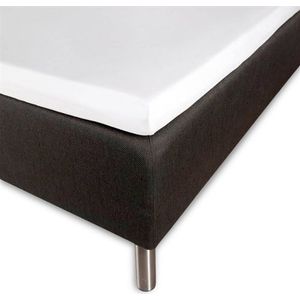 Hoeslaken voor topmatras 180x200x8 cm - Wit - 100% bamboe - Laken voor topmatras