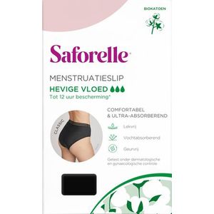 Saforelle - Menstruatie Slip - Hevige Vloed - 1 Stuk - Hypoallergeen Biokatoen