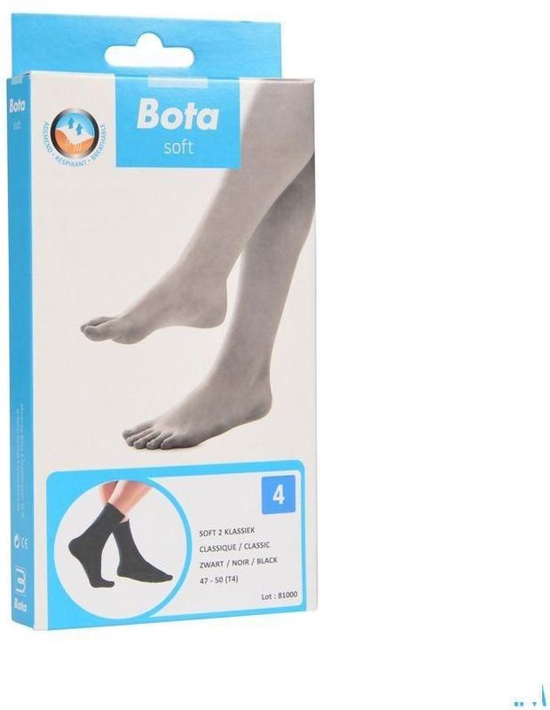 Bota - Soft 2 - Klassieke Kous - Zwart