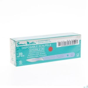 Scalpel S.m Disposable Steriel Nr23 10  -  Wm Supplies