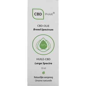 Cbd Olie Breed Spectrum 10% 10 ml Cbd-Phar