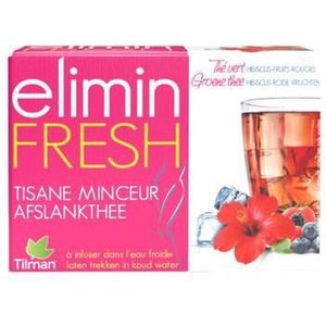 Elimin Fresh Hibiscus- Rode Vruchten Tea-bags 24  -  Tilman