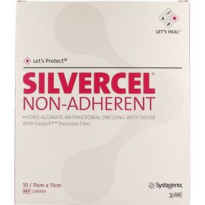 Silvercel Na Hydroalginaat Verband 11X11cm 10 Cad7011