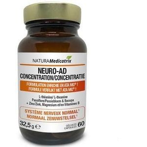 Neuro-ad Concentratie Pot Capsule 60 - Natura Medicatrix