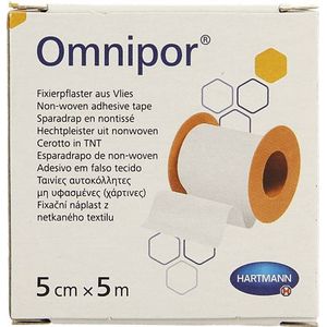 Omnipor - Hechtpleister - 5 cm x 5 m - 1 Rol