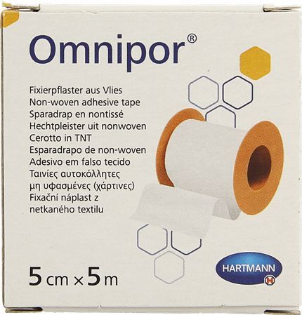 Omnipor - Hechtpleister - 5 cm x 5 m - 1 Rol