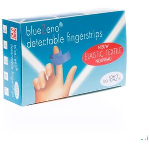 Bluezeno Detectable Fingerstrip Blue 18x2cm 100  -  Zeno Phar