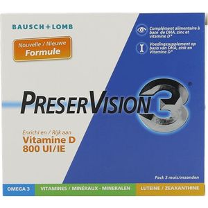 Preservision 3 + Vit D3 Caps 180