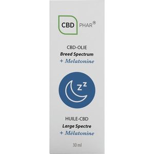 Cbd Olie Breed Spectrum + Melatonine 30 ml Cbd-Phar