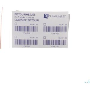 Scalpel S.m Mesjes N/st N15 10  -  Infinity Pharma