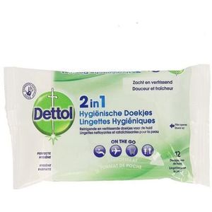 Dettol 2in1 Hygienische Doekjes 12