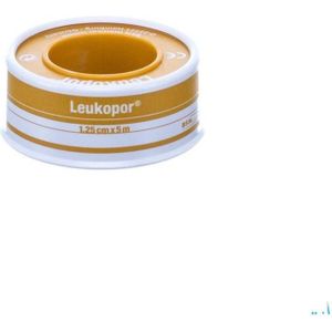 Leukopor Deksel Kleefpleist. 1,25cmx5,0m 1 0247100