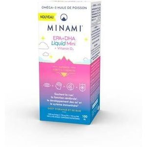 Minami Epa+Dha Liquid Mini + Vit D3 Fl 100ml - Nestle