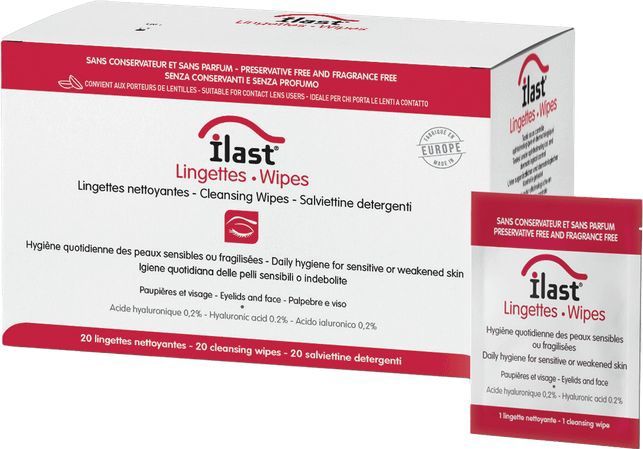 Oogdruppels - Ilast Wipes - Reiniging - Oogomtrek - Voor Blefaritis