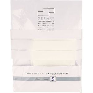 Dermat Handsch 2 Small 100% Katoen  -  Dermat