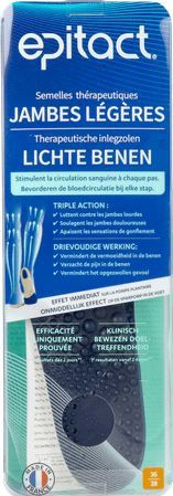 Epitact - Therapeutische Inlegzolen - Licht - Voor Zware Benen - Geschikt Voor Alle Gesloten Schoenen