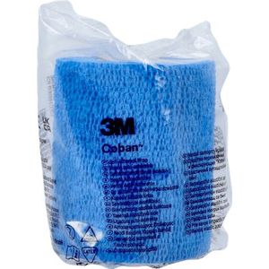 Coban Zelfhecht.Windel Blauw 7,5Cmx4,5M 1