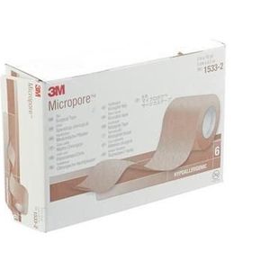 Micropore 3M Skin Tone 50,0Mmx9,14M Rol 6 15332  -  3M