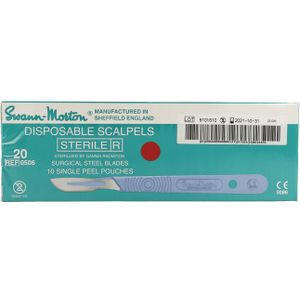 Scalpel S.m Disposable Steriel Nr20 10  -  Wm Supplies