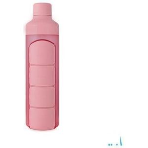 YOS Bottle - Waterfles - Rebels Roze - 375 ml - Met Pillendoos