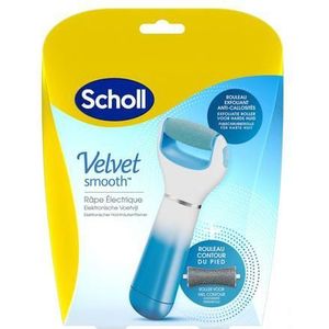 Scholl Velvet Smooth Voetvijl El.+exfol. Dh Blauw