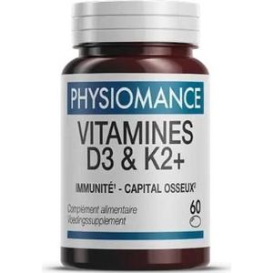 Vitamines D3 & K2 + Caps 60 Physiomance PHY433  -  Therascience