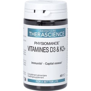 Vitamines D3 & K2 + Caps 60 Physiomance PHY433  -  Therascience
