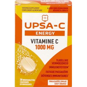 Upsa C Energy 1000 mg Bruistabl 20