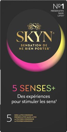 Skyn - 5 Sens - Assortiment van 5 Préservatifs - Sans Latex
