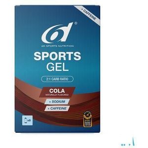 6D Sports Gel Cola + Caffeine 6X45ml