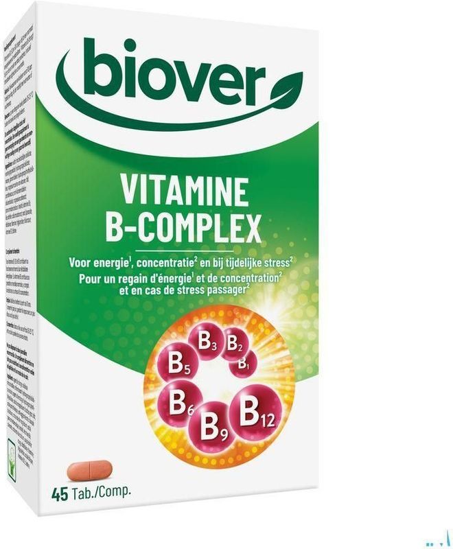 Biover - Vitamine B-Comple x Comp - Multivitaminen - 45 Capsules