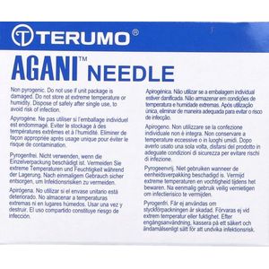 Terumo Naald Agani 25G 1 Rb Oranje 100  -  Terumo Europe