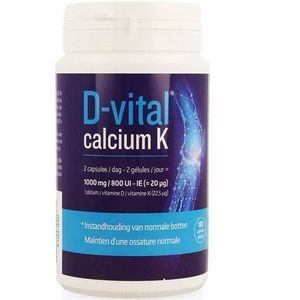 D Vital Calcium K Caps 180  -  Will Pharma
