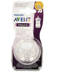 Philips Avent Natural 2.0 Zuigspeen 4 Gaatjes Scf044/27  -  Bomedys