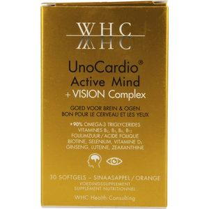 UnoCardio - Active Mind + Vision Complex - Softgels - 30 stuks
