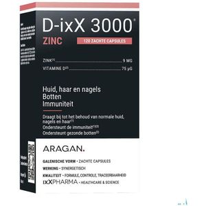 D-Ixx 3000 Zinc Softcaps 120  -  Ixx Pharma