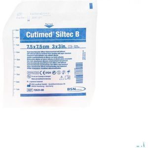 Cutimed Siltec B Kp Steriel 7,5x 7,5cm 1 7328400