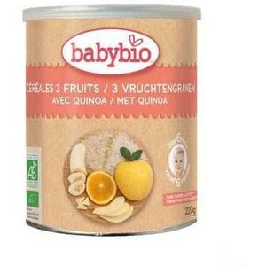Babybio 3 Vruchtengranen Quinoa 6M 220 g