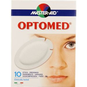Optomed - Oogkompres - Adhesive - Latexvrij - 96x66mm - 10 stuks