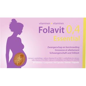 Folavit 0,4Mg Essential Tabl 90 + Caps 90